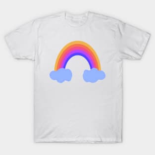 Rainbow and clouds T-Shirt
